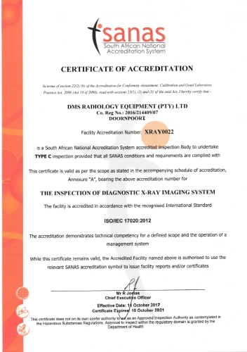 IME MED is an acredited x-ray inspection body. WE do X-ray quality assureance or QC's and acceptance tests for your mobile clinics.